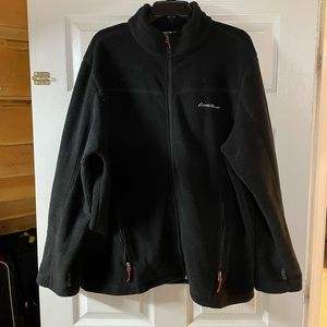 XL Eddie Bauer Black Zip up sweater